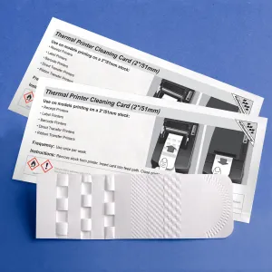 Thermal Printer Cleaning Card featuring Waffletechnology®