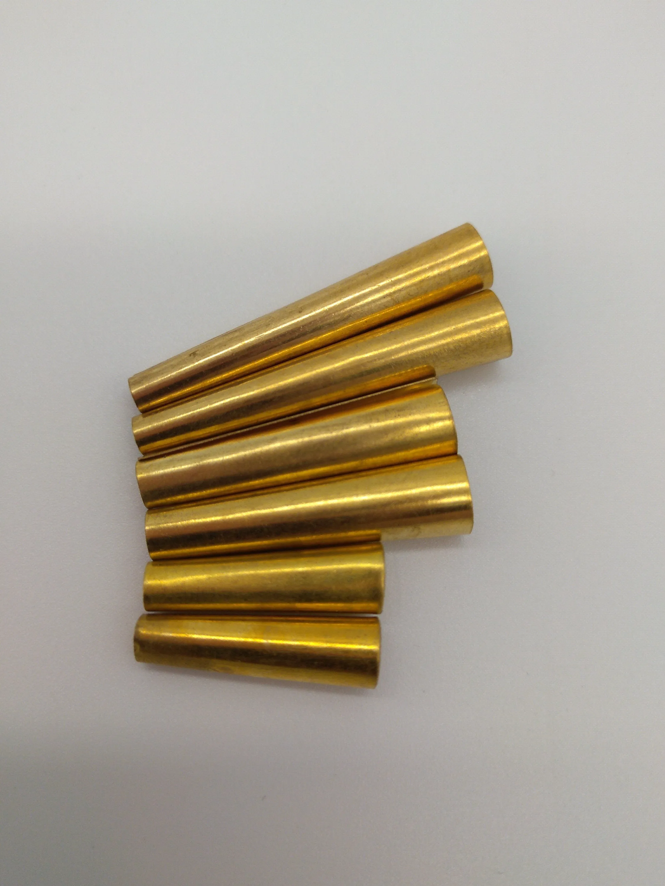 Tin Cones Brass Coated   3/4", 1", 1 1/4" for Regalia, Fringes, Beading, Decoration and Sound