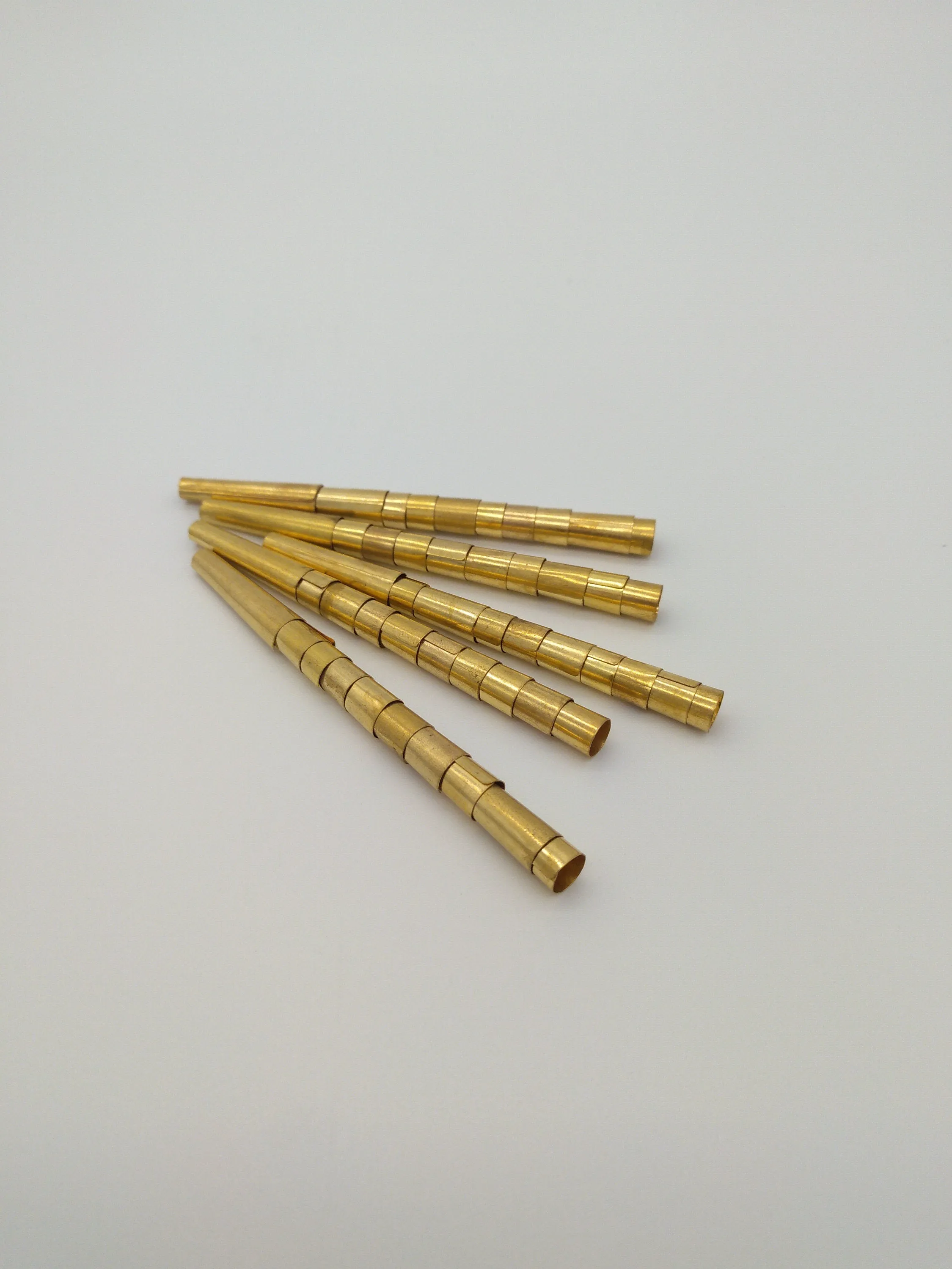 Tin Cones Brass Coated   3/4", 1", 1 1/4" for Regalia, Fringes, Beading, Decoration and Sound