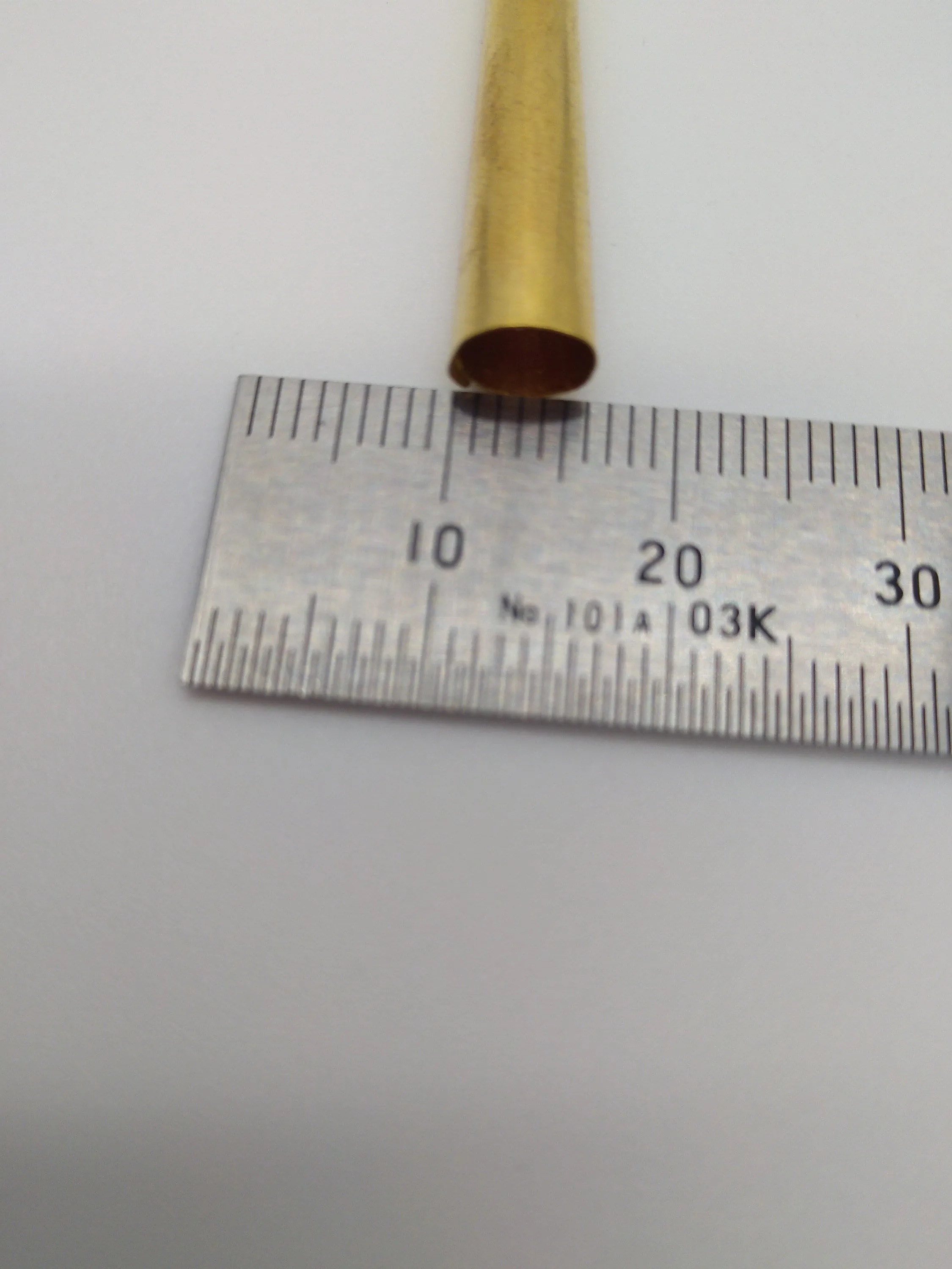 Tin Cones Brass Coated   3/4", 1", 1 1/4" for Regalia, Fringes, Beading, Decoration and Sound