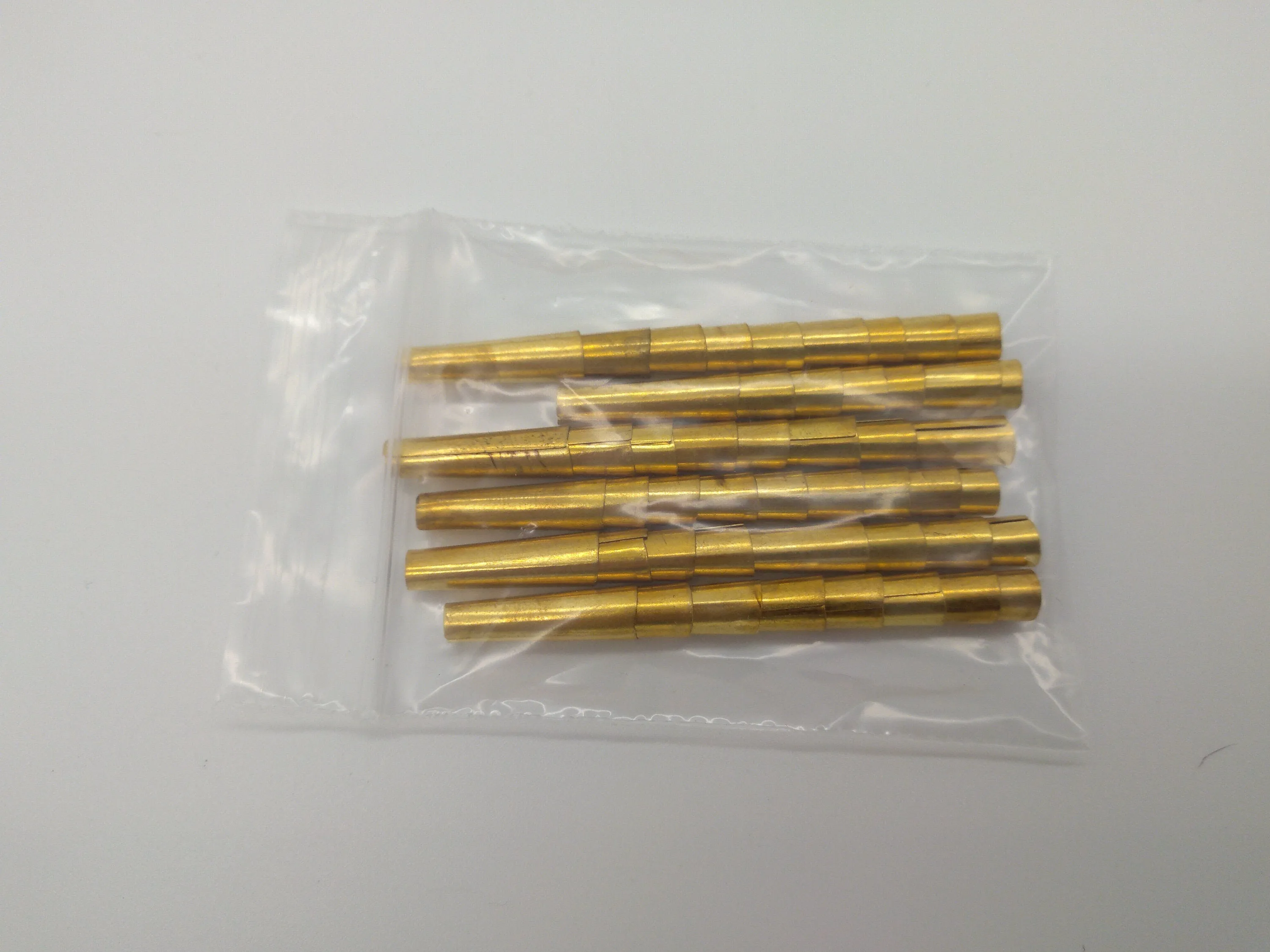 Tin Cones Brass Coated   3/4", 1", 1 1/4" for Regalia, Fringes, Beading, Decoration and Sound