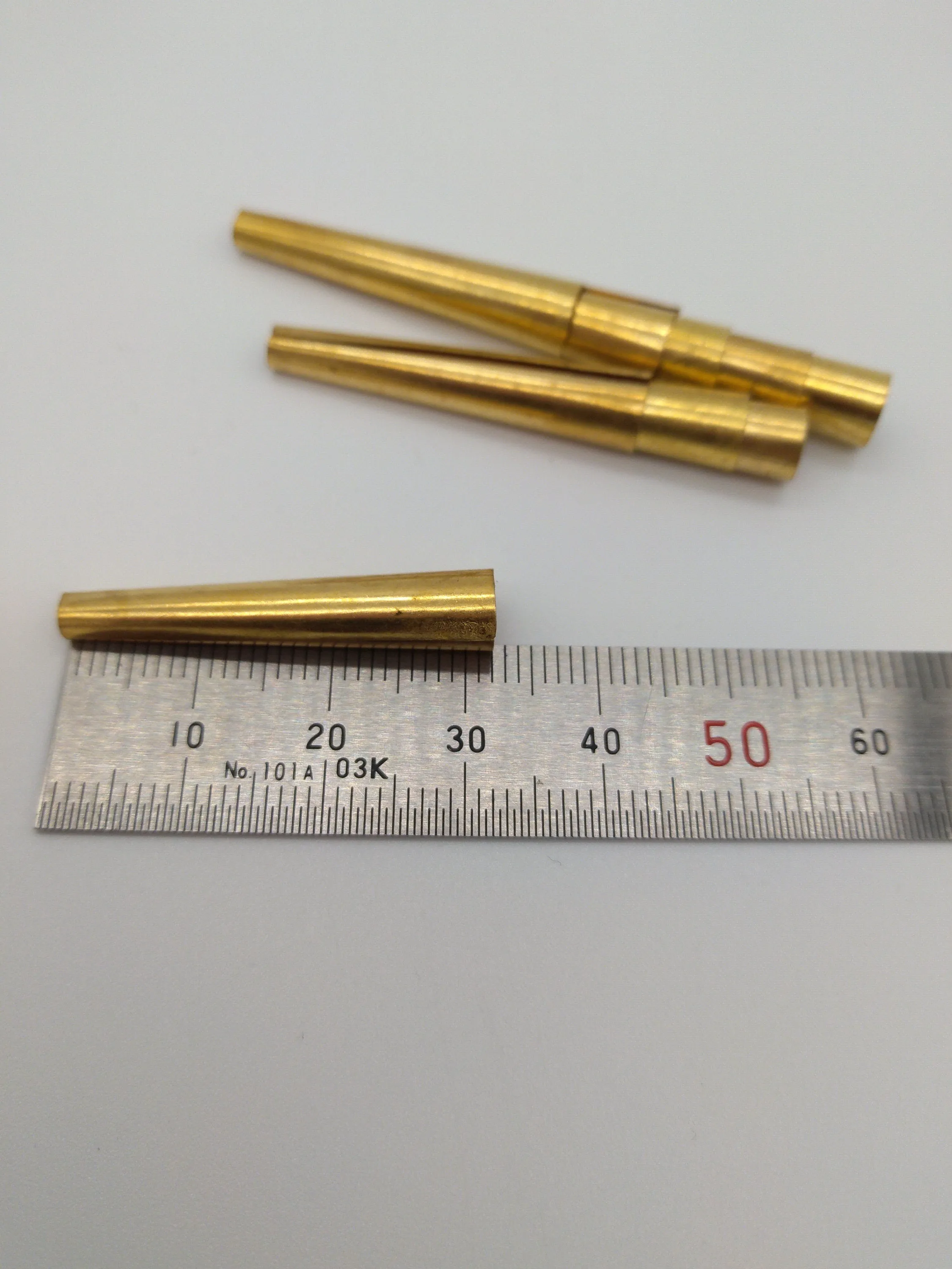 Tin Cones Brass Coated   3/4", 1", 1 1/4" for Regalia, Fringes, Beading, Decoration and Sound