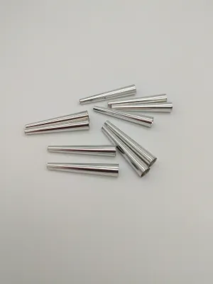 Tin Cones Polished Select packages of 20 or 50 pcs. Sizes 1 1/4", 1 1/4", and 1 3/8", Regalia, Fringes, Decorations, Jingle cones