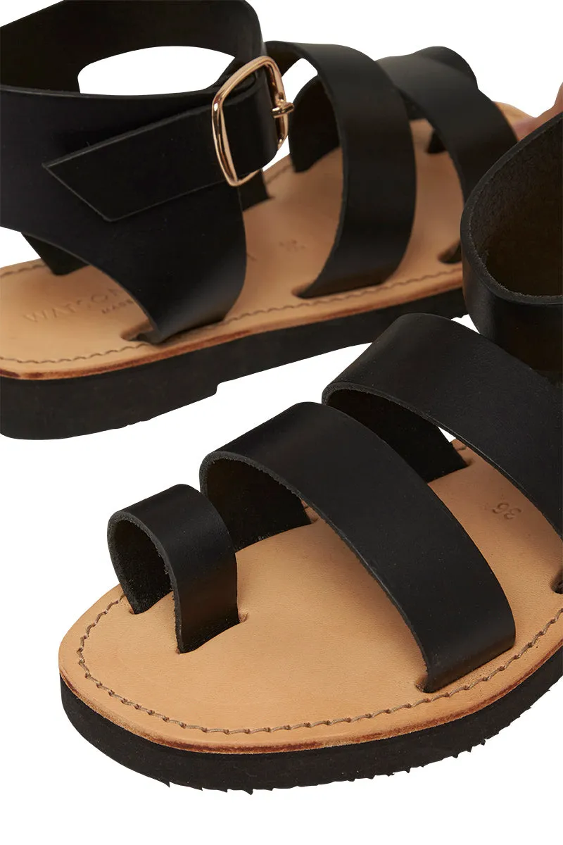 TOE GRAB SANDAL - BLACK