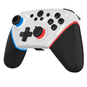 Transparent Wireless Joypad 8-Color LED Turbo Function Controller Joystick for Switch/NS OLED and Lite