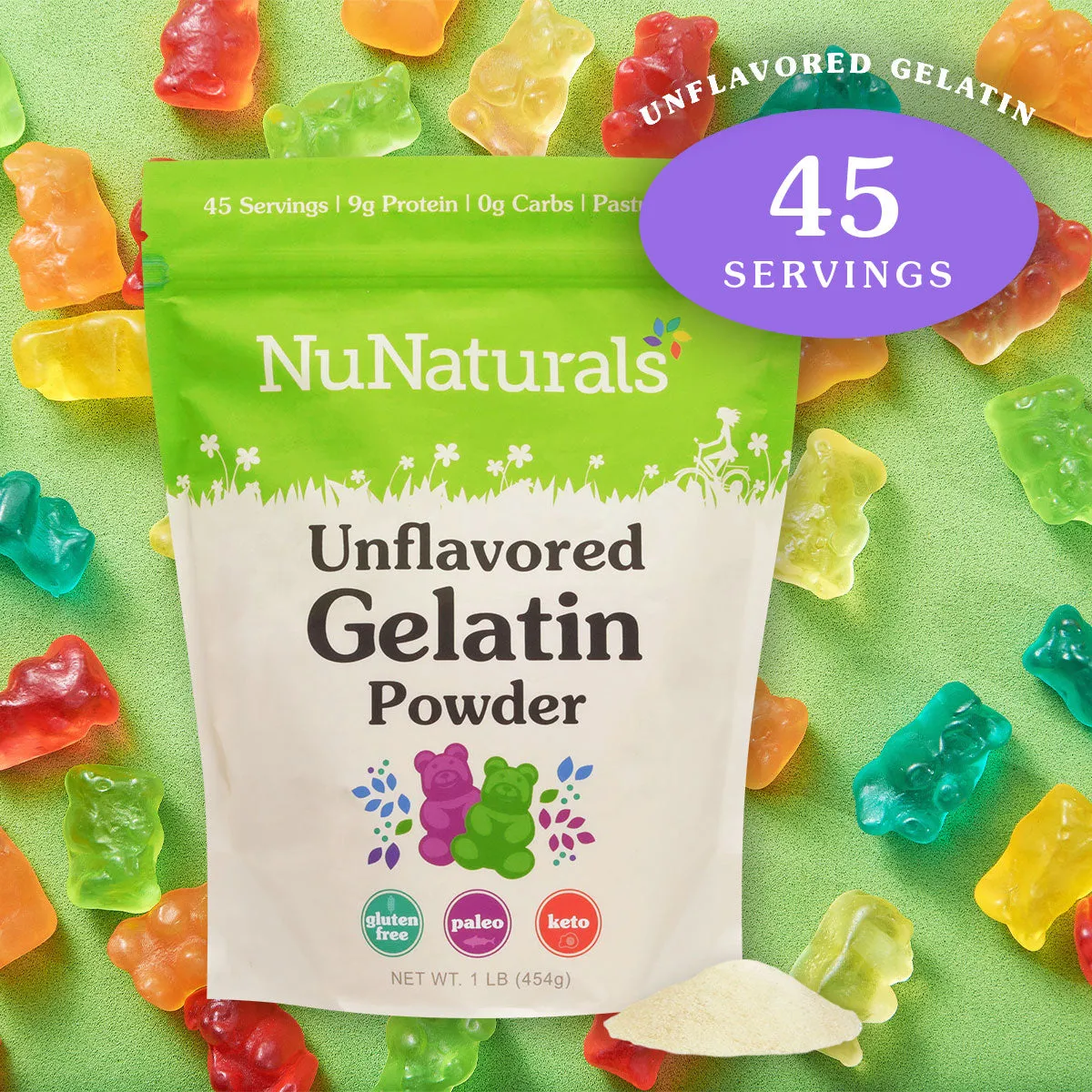 Unflavored Gelatin 1 LB