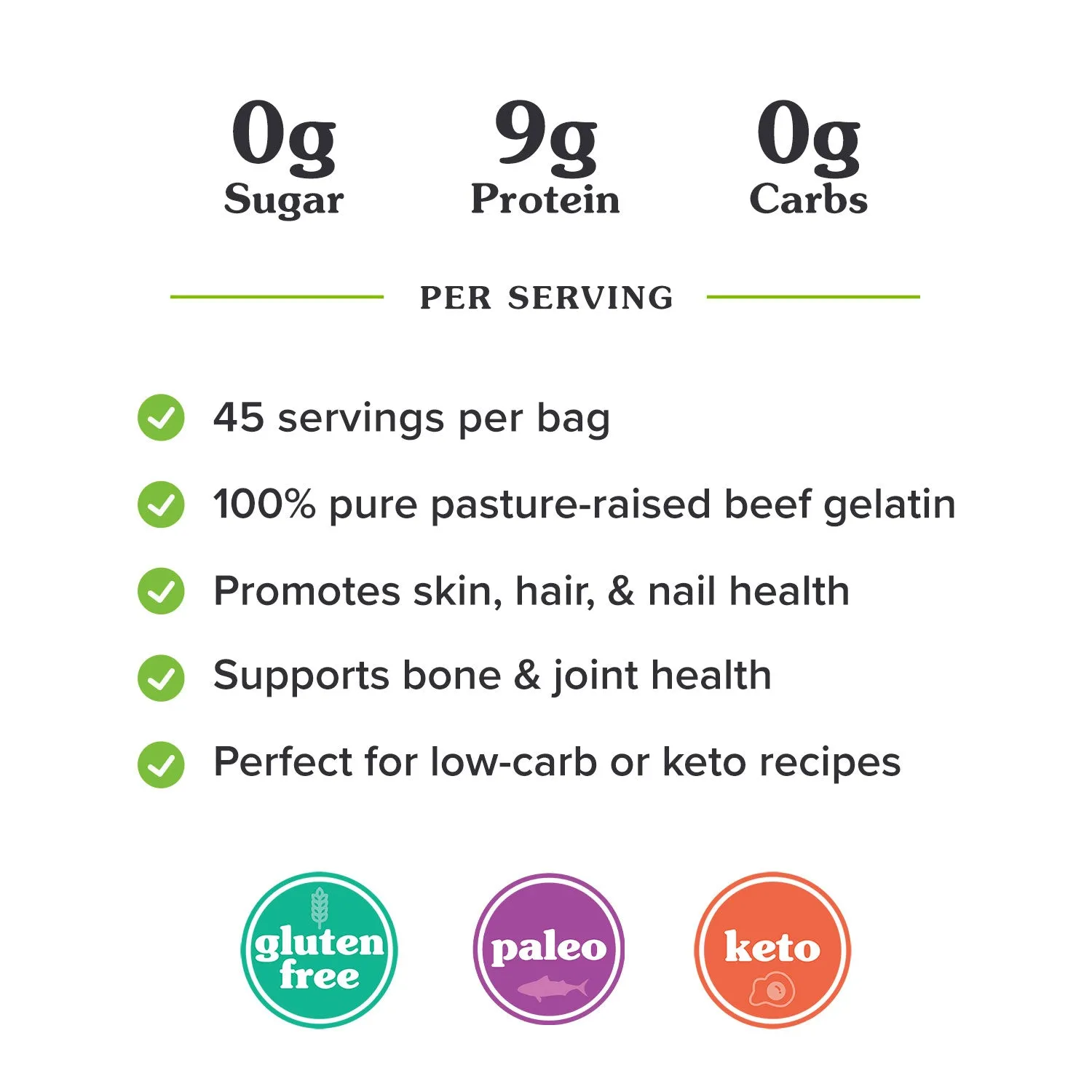 Unflavored Gelatin 1 LB