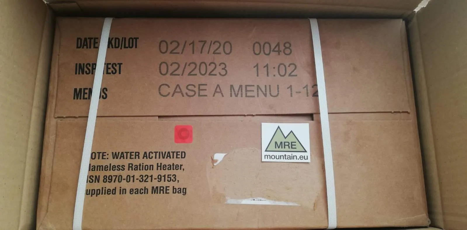 USA Military MRE Meal ready to eat Set 2027 BBD