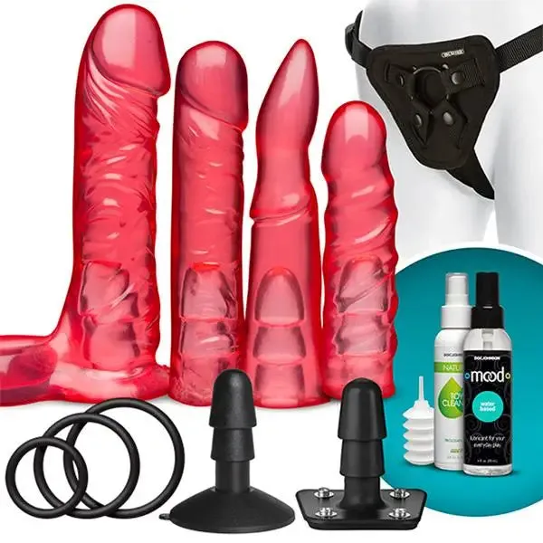 Vaculock Crystal Jellies Harness Sex Toy Set
