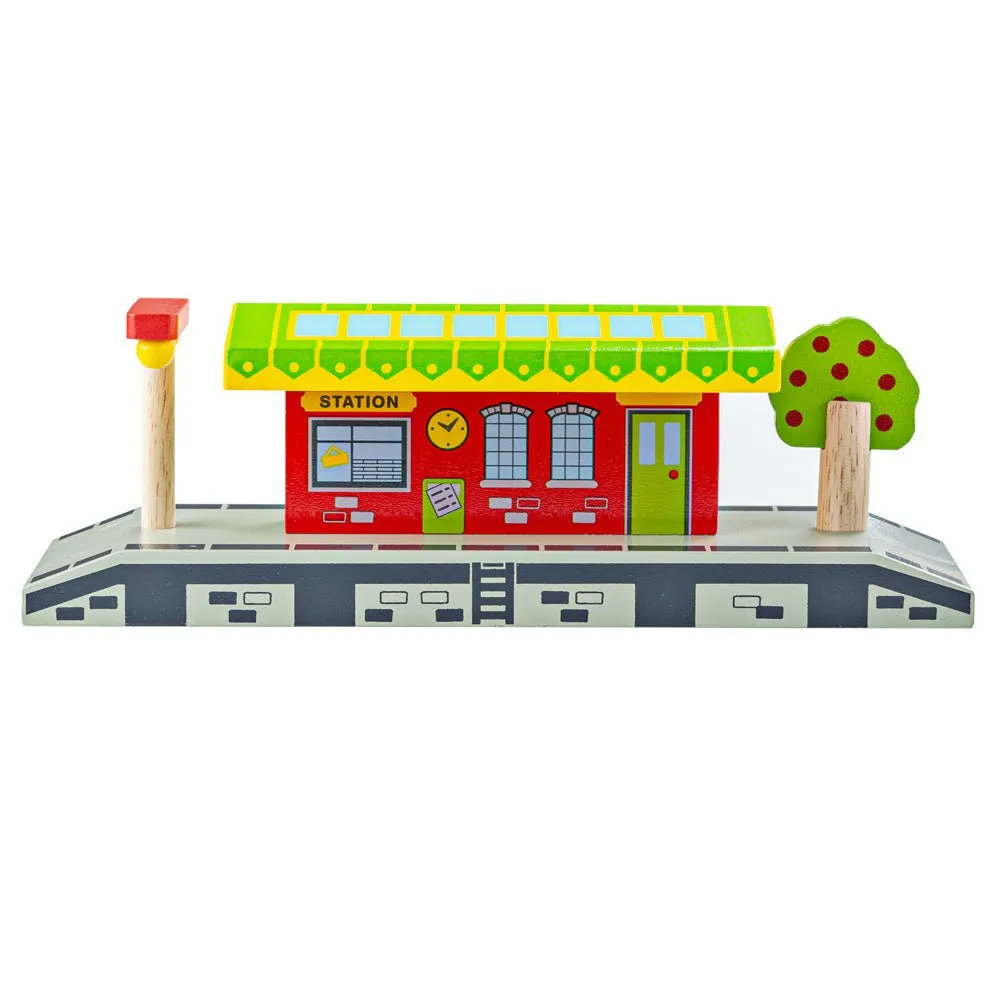Village Train Station - Wooden Toy