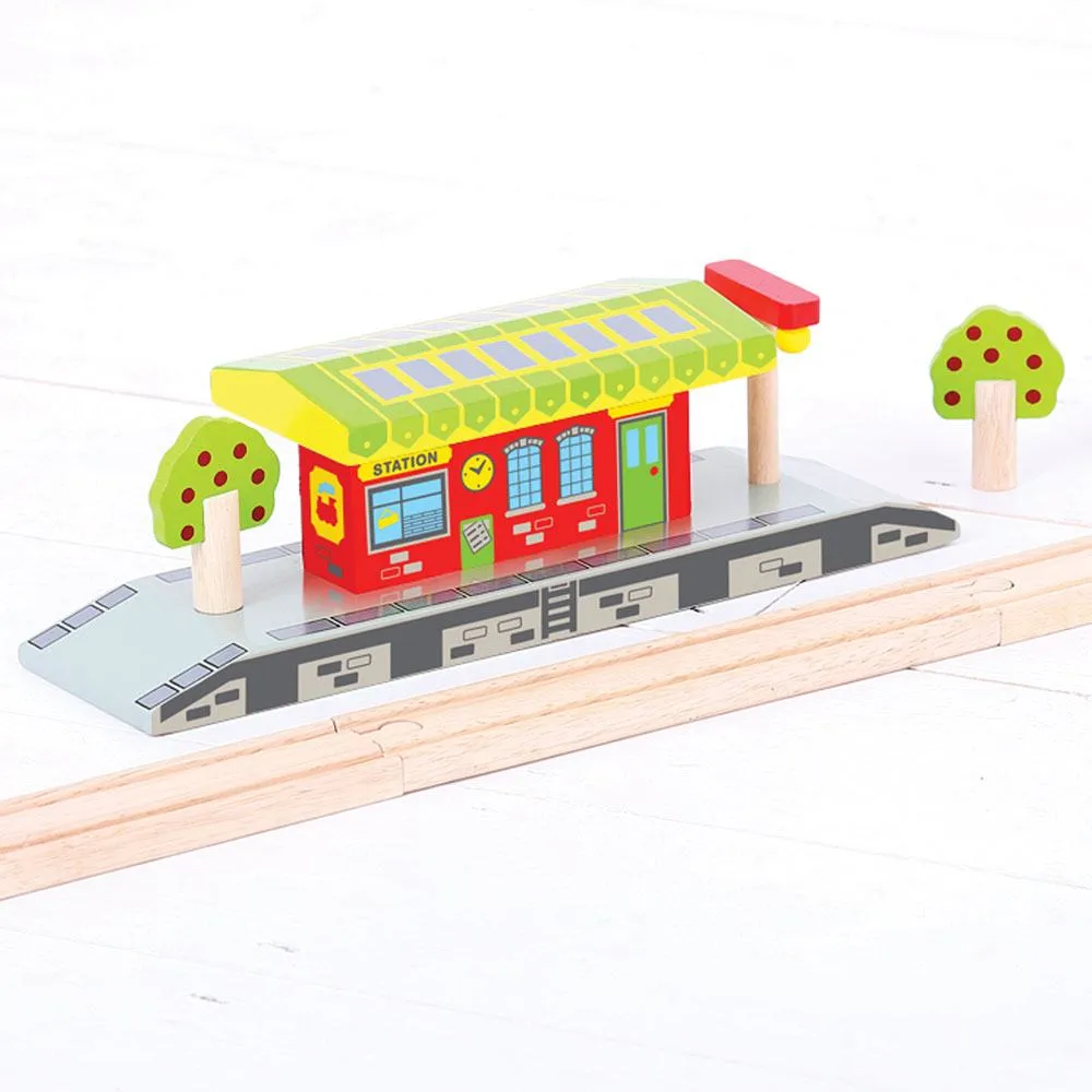 Village Train Station - Wooden Toy
