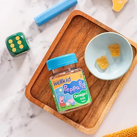 wellkid peppa pig  omega-3 dha vegan 3-7years