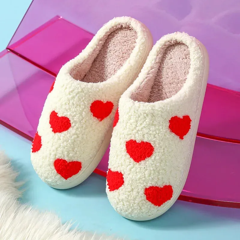 Winter Shark Slippers Couple Removable Liner Warm Cute Women Shark Slides Plush Cotton Flip Flops Men Indoor Cotton Flat Shoes