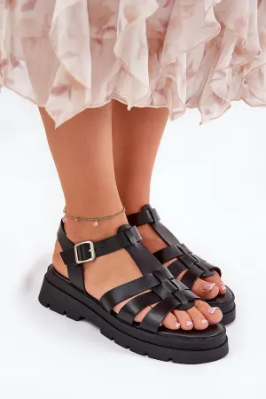 Women's sandals made of eco leather