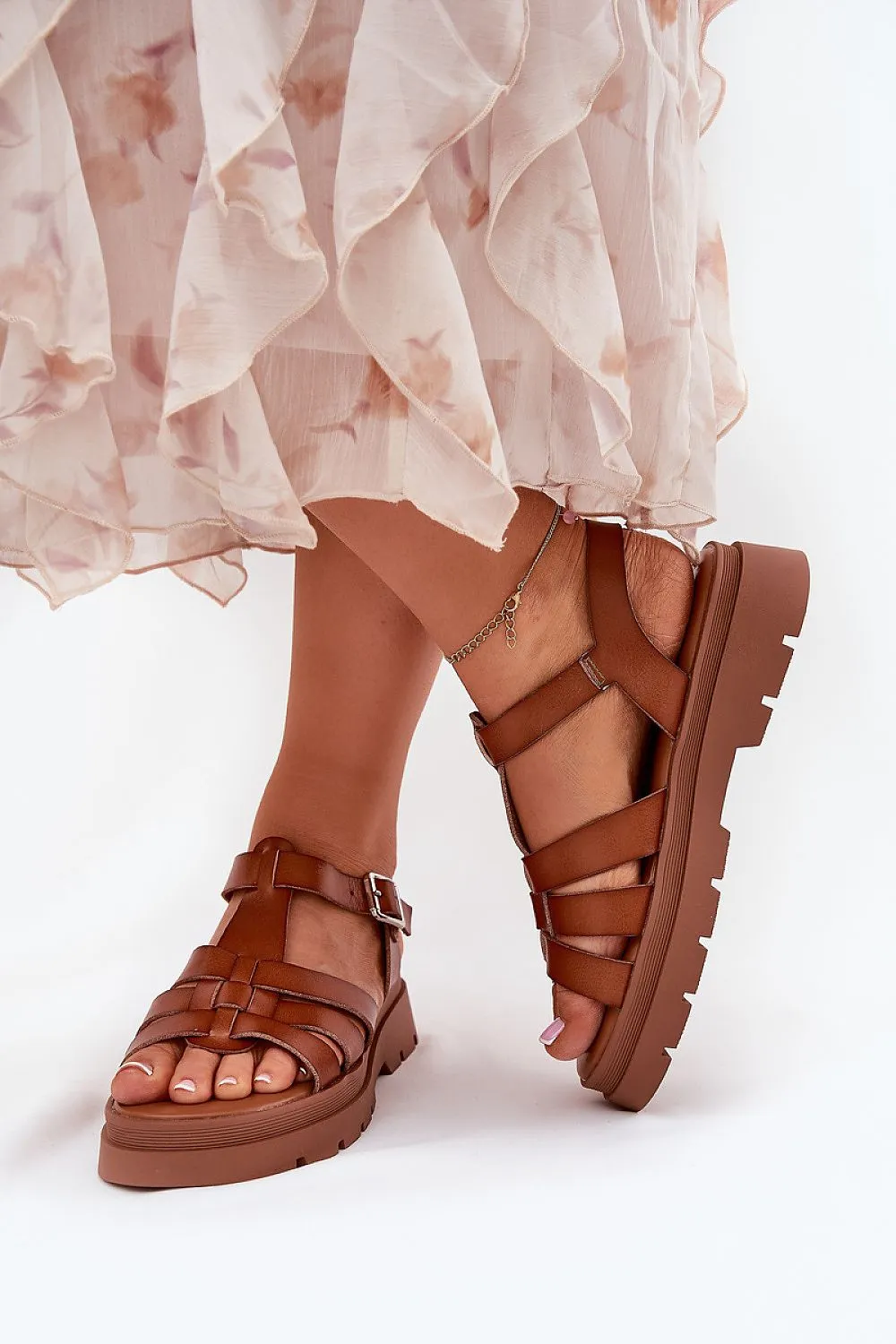 Women's sandals made of eco leather