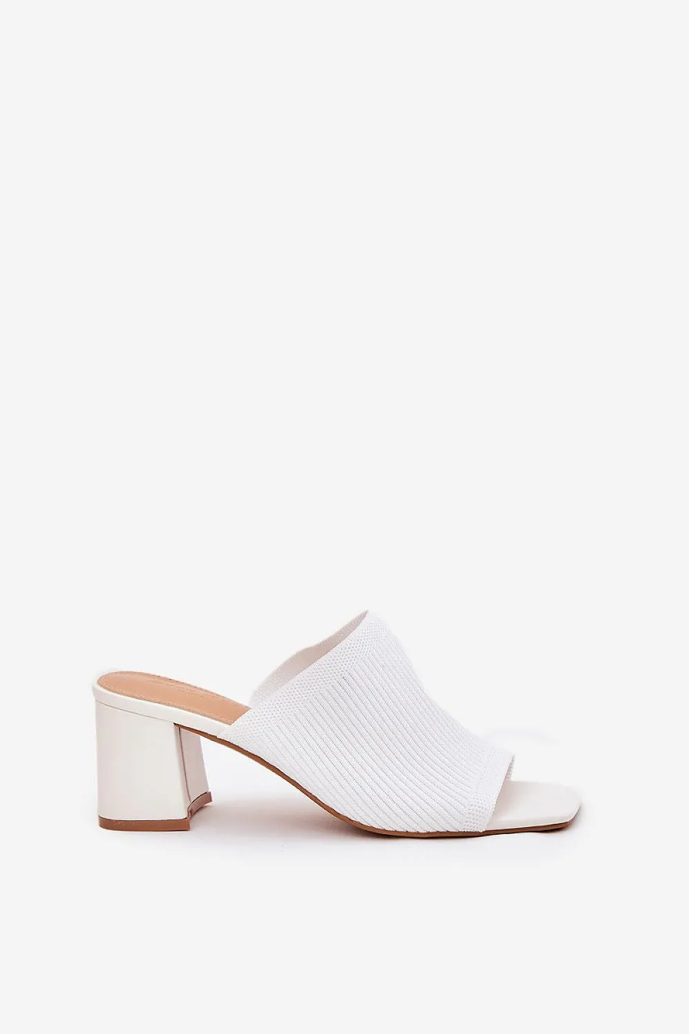 Women's textile heel sandals