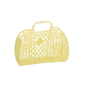 Yellow Retro Basket Jelly Bag - Small